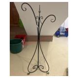 Black rod iron plant stand colapasabel