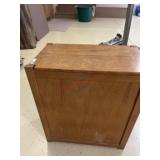 Oak storage cabinet