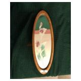 2 Floral decorative mirrors