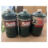 3 new propane fuel bottles