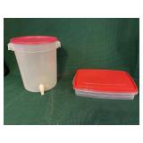 Plastic tea jug and egg carrier