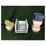 Large lot of food containers