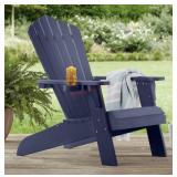 Members mark navy Adirondack chair