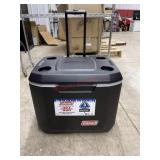 Coleman 84 can wheeled cooler with telescoping