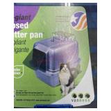 Enclosed cat litter pan