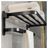 BOZWELL Bathroom Lavatory Towel Rack with Two