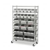 Seville classics 7 tier commercial grade nsf bin