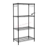 EFINE 4-Shelf Shelving Unit with 8 Hooks and