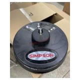 Simpson 15" universal scrubber has been used