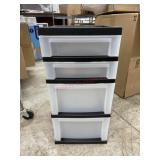 Iris brand 4 drawer plastic organizer with wheels
