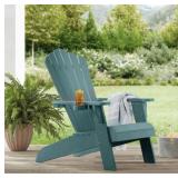Members mark teal Adirondack chair
