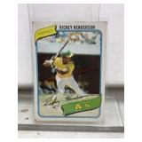 1980 Topps card 482 Rickey Henderson