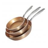 Gotham Steel Hammered Frying Pan Set, 3 Piece