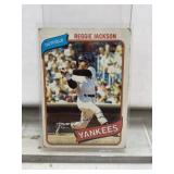 1980 Topps card 600 Reggie Jackson