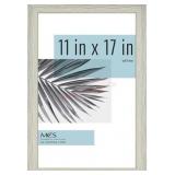 MCS Studio Gallery Frame, Gray Woodgrain, 11 x 17