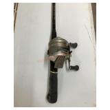 Gold 1950 fishing pole