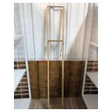 Fishing pole rack holds 4 fishing poles