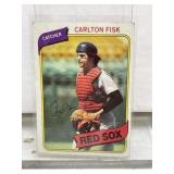 1980 Topps card 40 Carlton Fisk