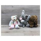 3 different large animal beanie boos