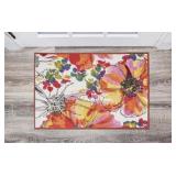 Modern Bright Flowers Non-Slip (Non-Skid) Area
