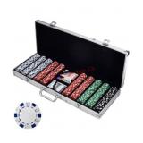 Poker Chip Set for Texas Holdem, Blackjack,