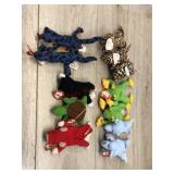 12 mini animal beanie baby
