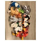 14 mini animal beanie baby