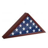 Americanflat Mahogany Wrapped MDF Flag Case Frame