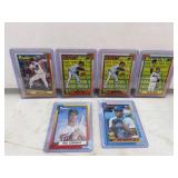 6-1990 Topps baseball cards