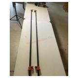Two 68" bar clamps