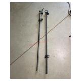 Two 42" bar clamps