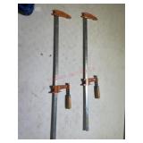 Two 24" bar clamps