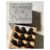 Number punch die set
