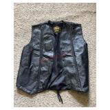 Ladies XXL leather vest