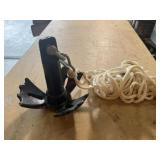 Boat anchor w rope