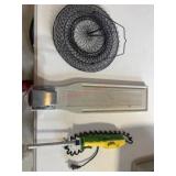 Fillet knife, fillet board, fish basket