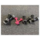 Pro form 2, 3, 5 lb weights and pink 1lb weights