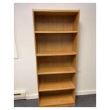 Five shelf bookshelf roughly 72" h