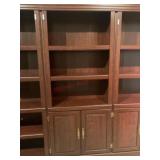 30x71 executive bookcase With bottom storage