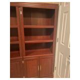 30x71 executive bookcase With bottom storage