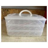 Triple layer egg carrier