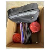 Box lot pitchers laptop bag and more