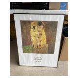 Framed print Gustav Klimt "the kiss"