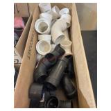 Flat of pvc plumbing supplies
