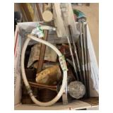 Box of plumbing supplies