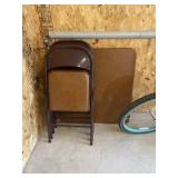 Card table and 4 chairs