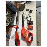 Black & Decker cordless weedeater and blower with