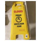 Wet floor sign