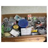 Box of screws and fasteners