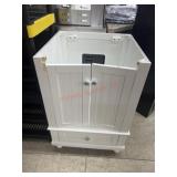 Damaged bathroom vanity
